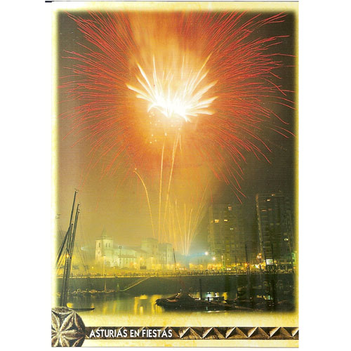 Imagen postal Asturias en fiestas